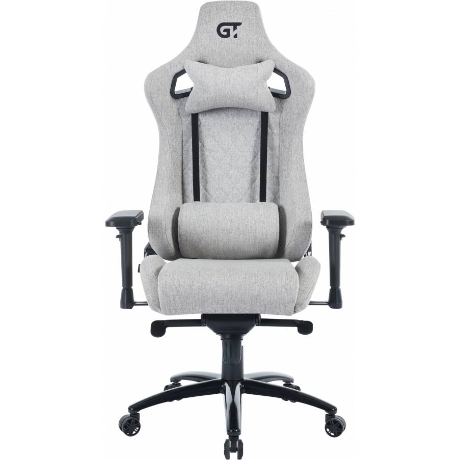 Кресло для геймеров GT RACER X-0716 Fabric Gray Дополнительно Комплектация: Спинка – 1; Сидение – 1; Подушка – 2; Крестовина – 1; Пневмопатрон – 1; Механизм – 1; Подлокотники – 1 комплект; Ролики – 1 комплект; Винты для монтажа – 1 комплект; Инструкция по установке – 1.