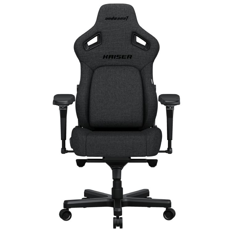 Зовнішній вигляд Крісло ANDA SEAT Kaiser 4 L Dark gray Linen Fabric (AD12YDDC-L-20-GB-CF)