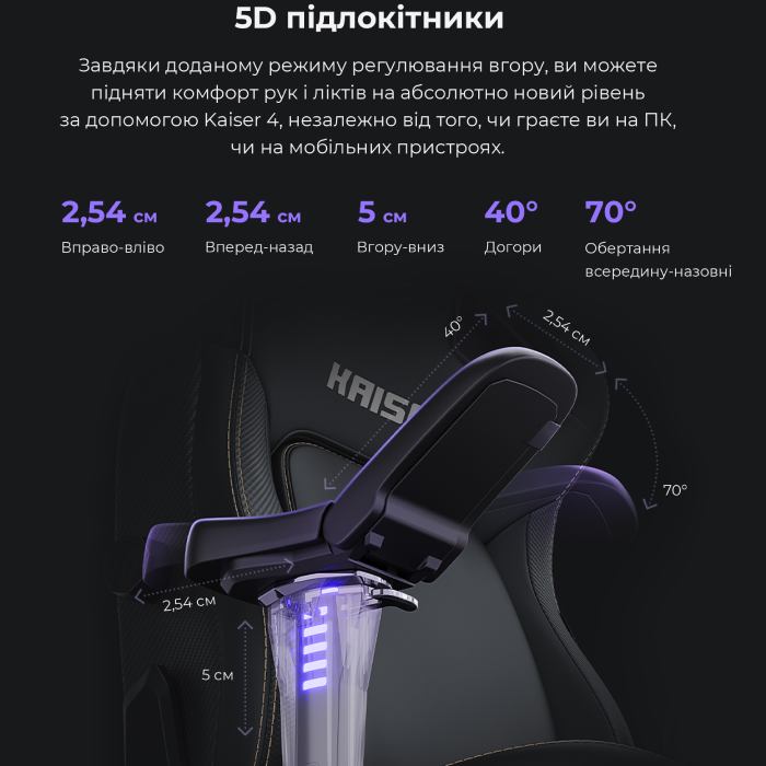 Фото 23 Крісло ANDA SEAT Kaiser 4 L Dark gray Linen Fabric (AD12YDDC-L-20-GB-CF)