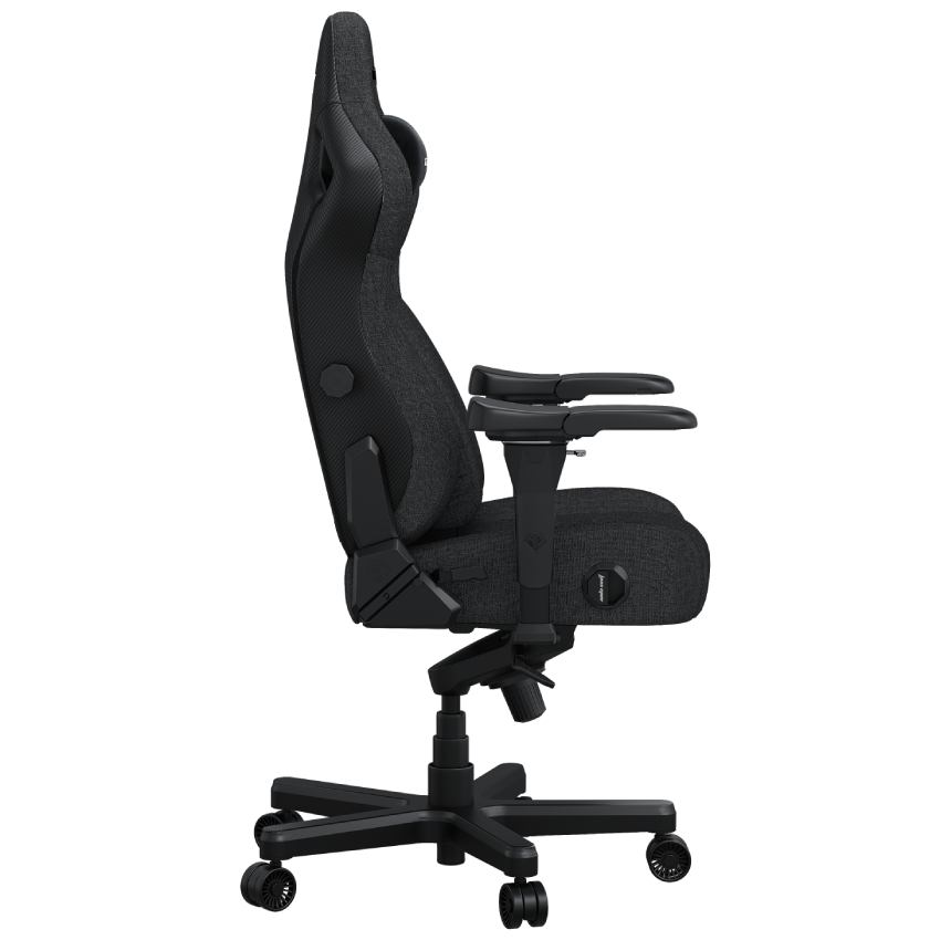Крісло ANDA SEAT Kaiser 4 L Dark gray Linen Fabric (AD12YDDC-L-20-GB-CF) Основа крісла хрестовина з роликами