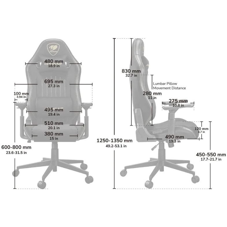 Изображение Кресло для геймеров COUGAR EXPLORE ROYAL GRAY F
