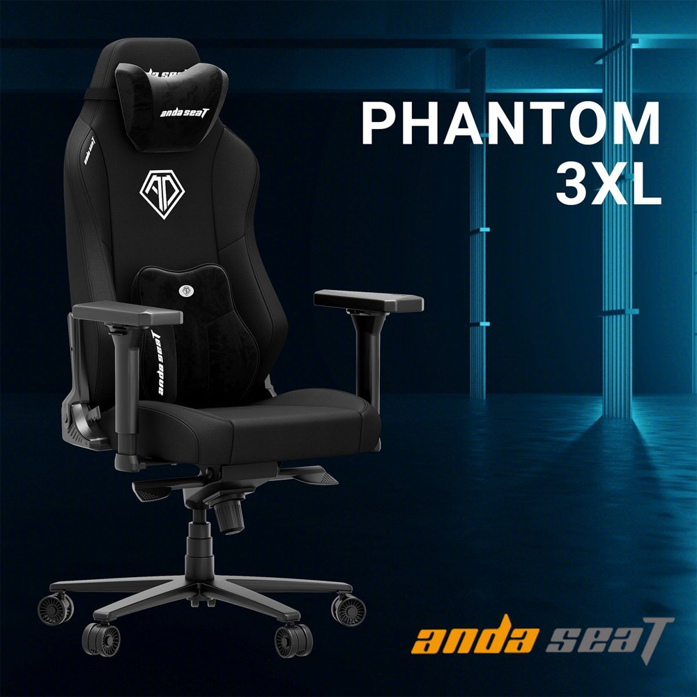 Покупка Кресло ANDA SEAT Phantom 3 XL Gray Fabric (AD18XL-52-G-F-G01)
