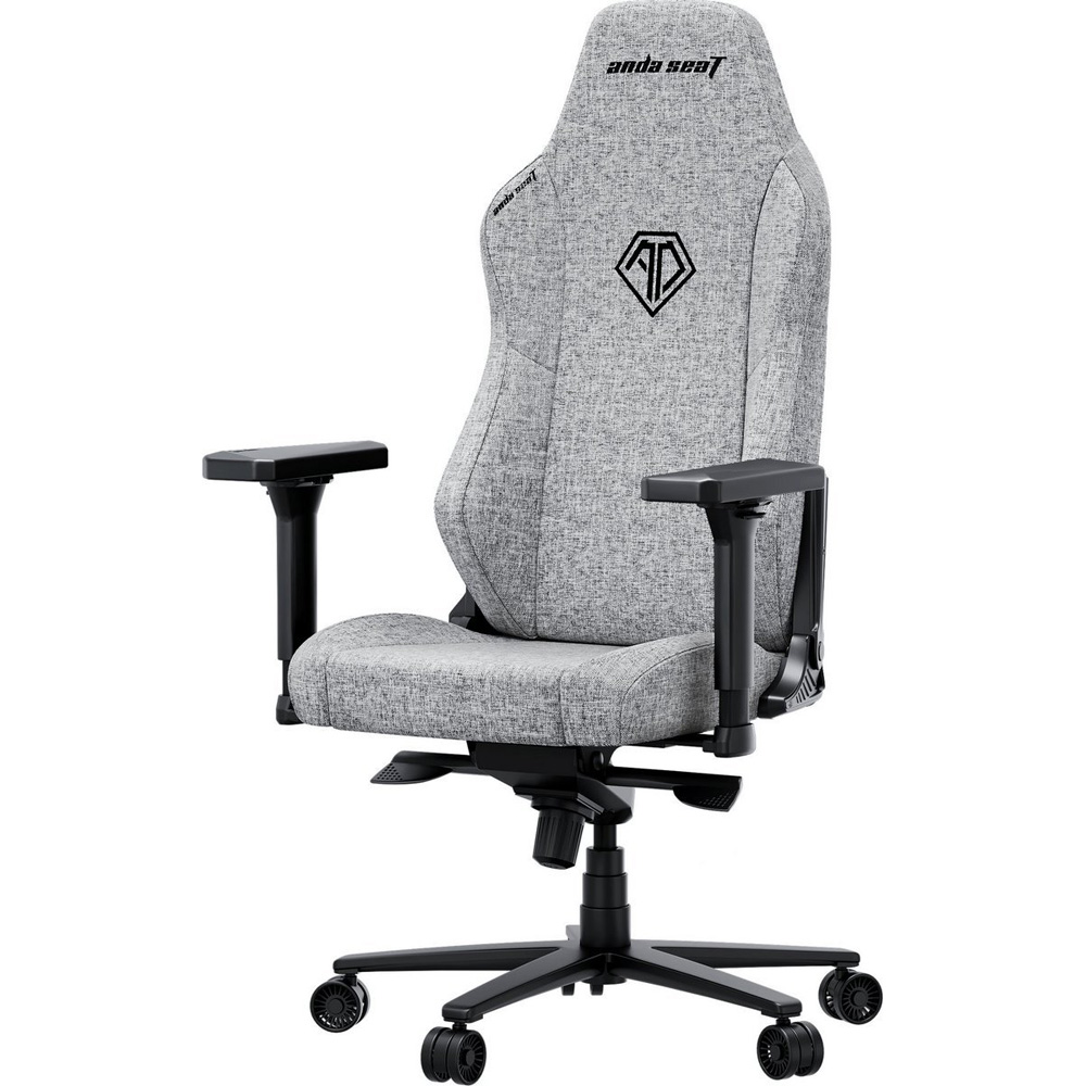 Кресло ANDA SEAT Phantom 3 XL Gray Fabric (AD18XL-52-G-F-G01) Вторичный цвет черный