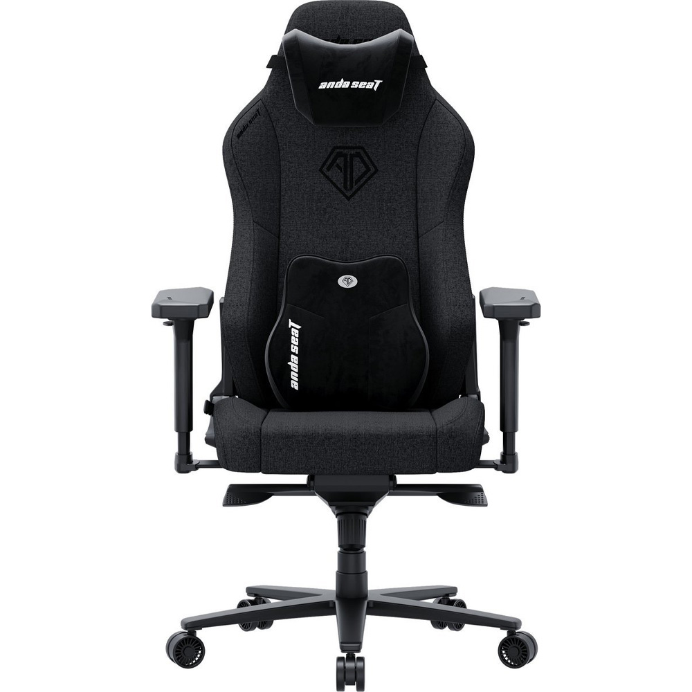 Крісло ANDA SEAT Phantom 3 XL Dark Gray Fabric (AD18XL-52-GB-F-G01) Основа крісла хрестовина з роликами