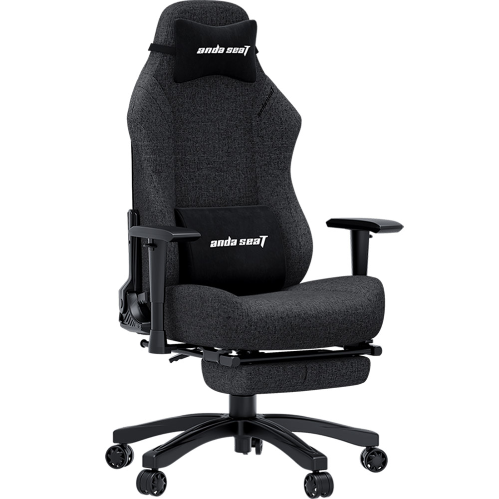 Кресло ANDA SEAT Luna Pro Size L Dark Gray Fabric (AD18T-44-GB-F) Вторичный цвет черный