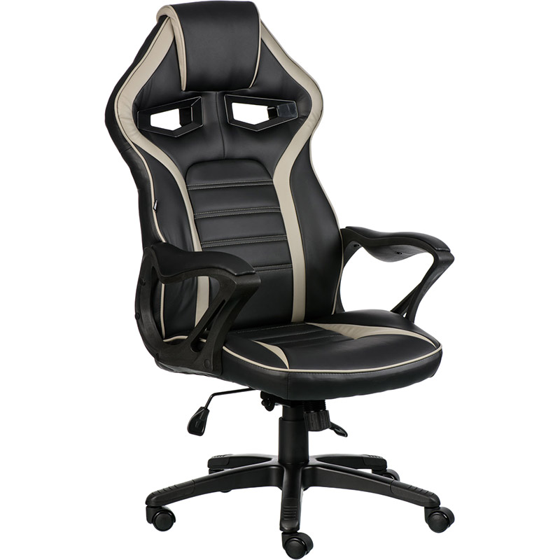 Кресло SPECIAL4YOU Game Black/Grey (E7429) Материал обивки кожзаменитель