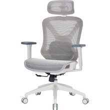 Крісло OFFICEPRO Atlas White/Light Gray (OC630-W-LG-LG)