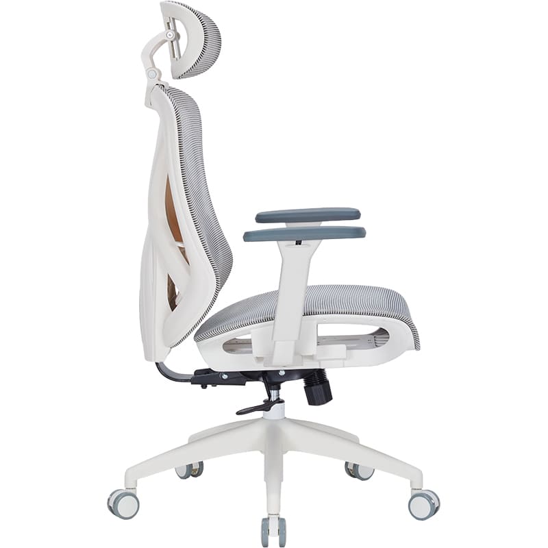 Крісло OFFICEPRO Atlas White/Light Gray (OC630-W-LG-LG) Вторинний колір сірий