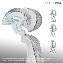 Крісло OFFICEPRO Atlas White/Light Gray (OC630-W-LG-LG)