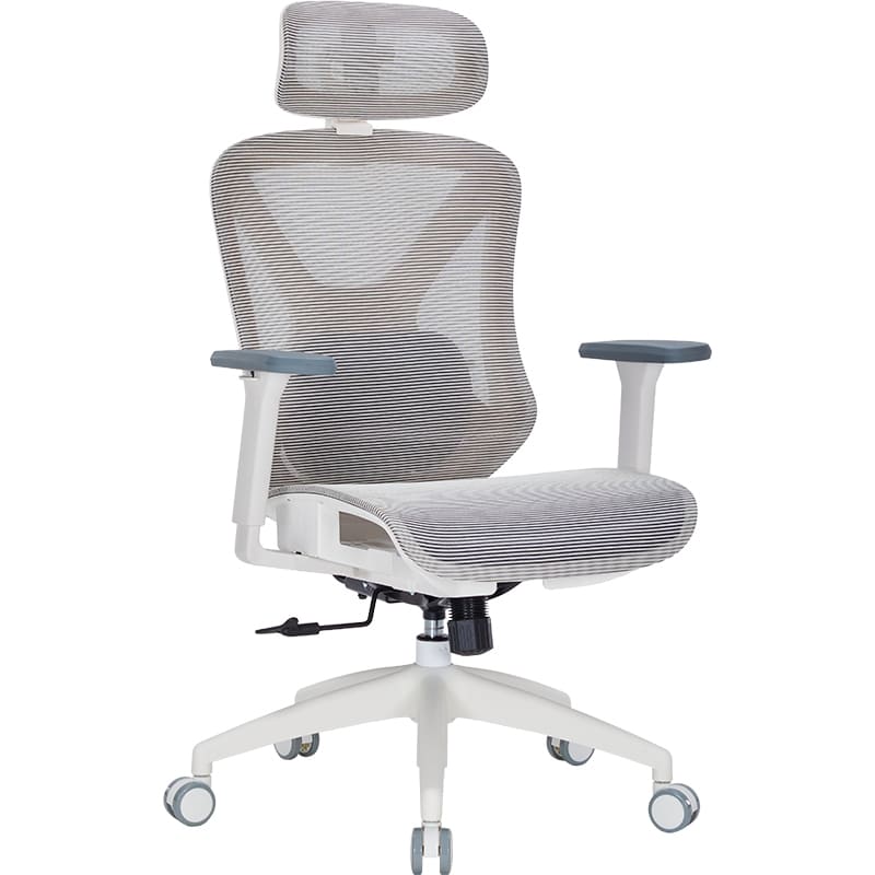 Зовнішній вигляд Крісло OFFICEPRO Atlas White/Light Gray (OC630-W-LG-LG)