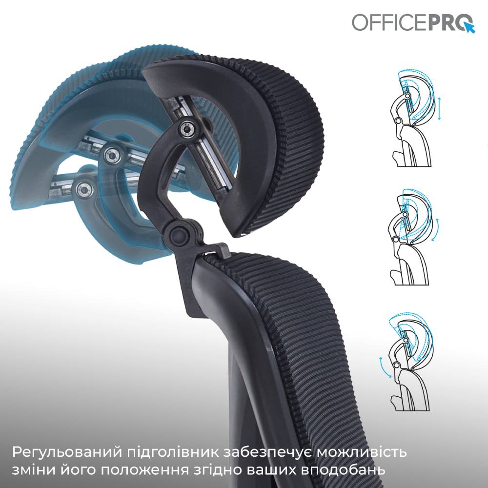 Фото Крісло OFFICEPRO Atlas Black (OC630-B-B-B)