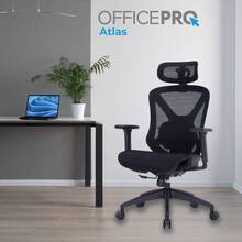 Крісло OFFICEPRO Atlas Black (OC630-B-B-B)