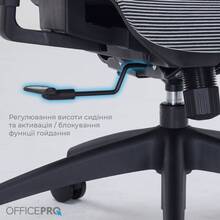 Крісло OFFICEPRO Atlas Black/Dark Gray (OC630-B-DG-DG)