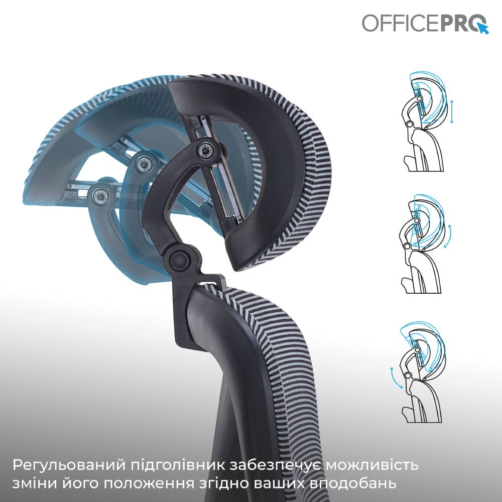 В інтернет магазині Крісло OFFICEPRO Atlas Black/Dark Gray (OC630-B-DG-DG)