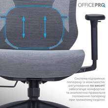Крісло OFFICEPRO Atlas Black/Dark Gray (OC630-B-DG-DG)
