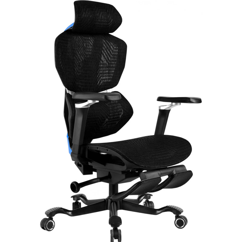 Кресло GT RACER X-7001 Black/Blue Тип для геймера