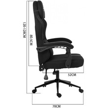 Кресло GT RACER X-2326 Fabric Black/Blue