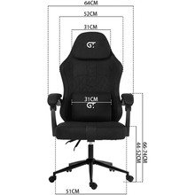 Крісло GT RACER X-2326 Fabric Black/Red