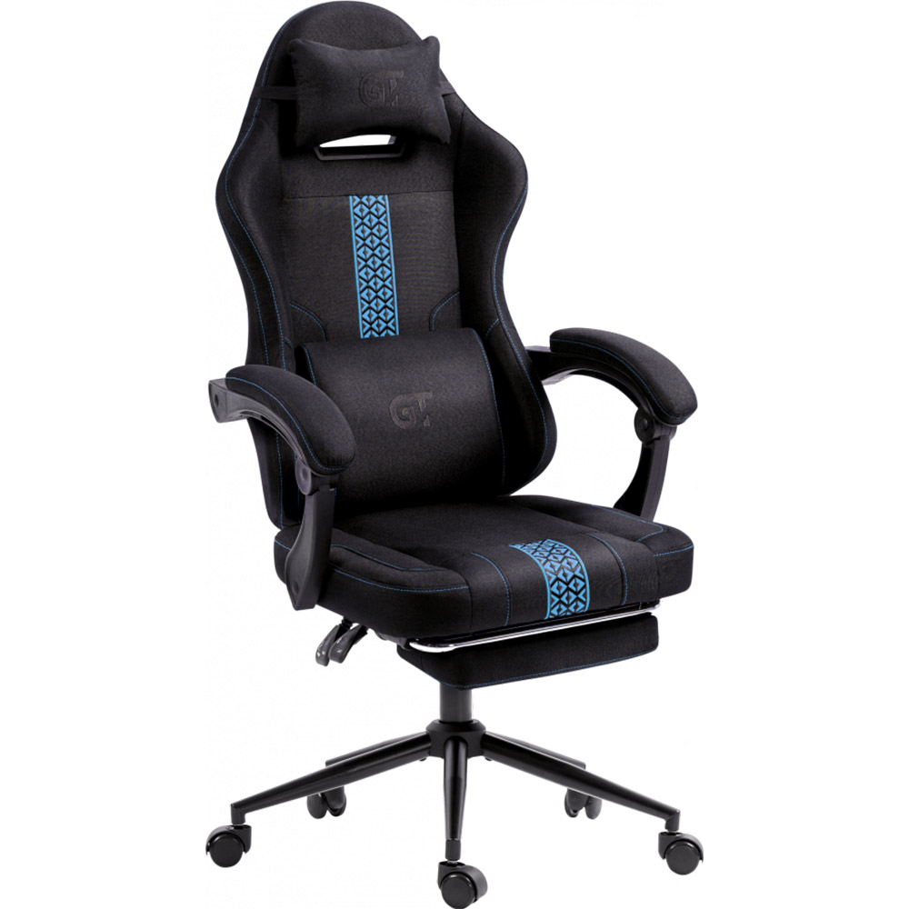 Крісло GT RACER X-2331 Fabric Black/Blue Додатково Максимальне зростання: до 175 см