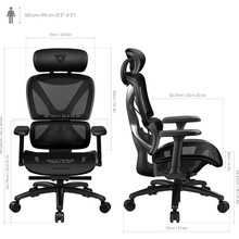 Крісло для геймерів TX3 XTC Mesh Black (TEGC-3054101.11)
