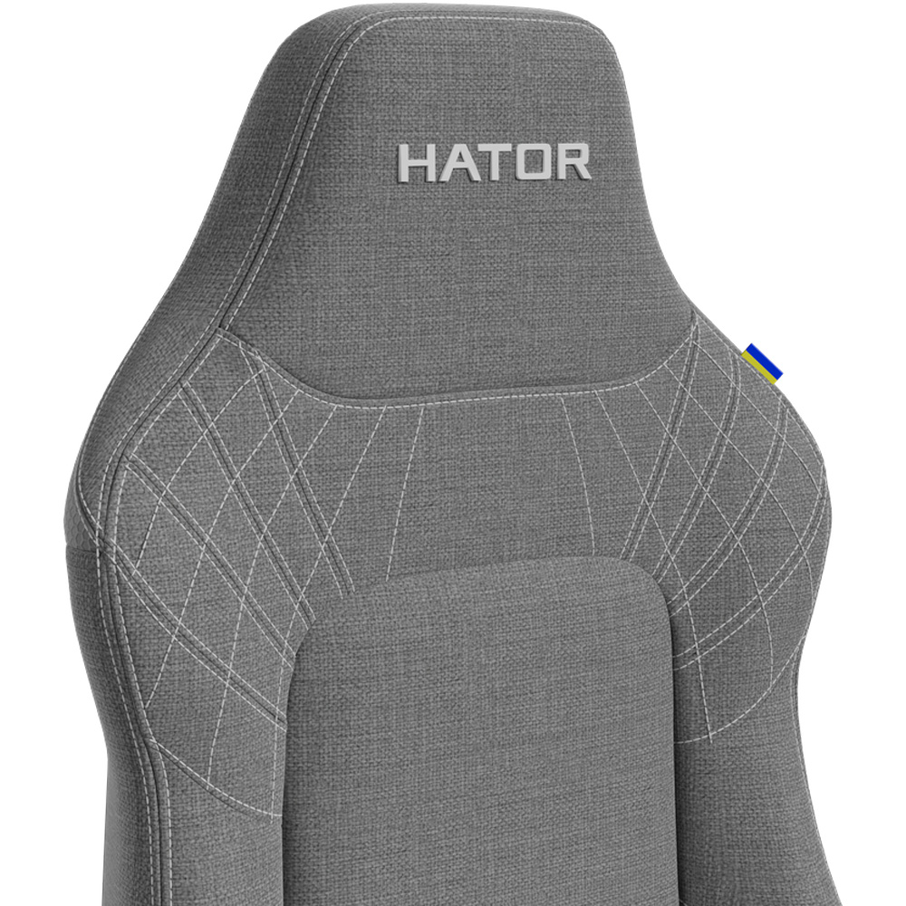 Крісло HATOR Darkside 3L PRO Fabric Grey (HTC3216L) Основа крісла хрестовина з роликами