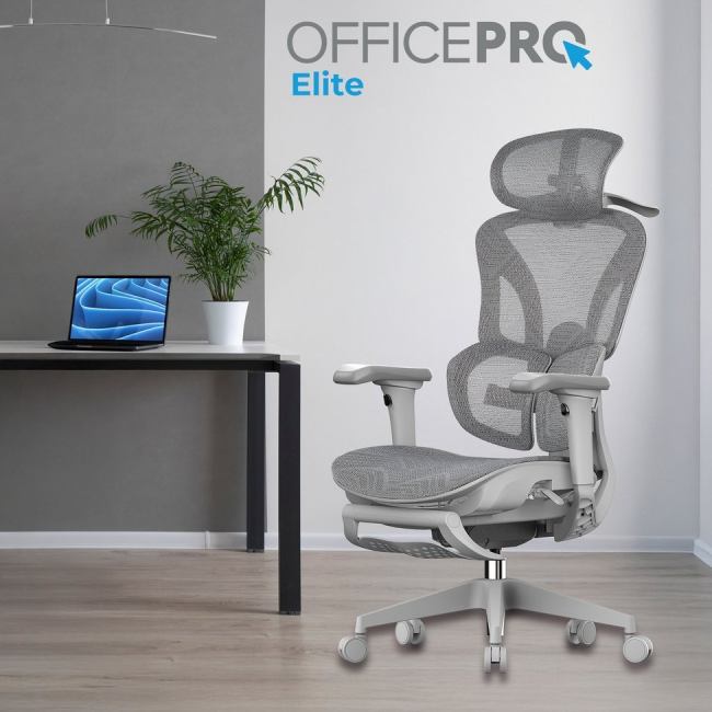 Замовити Крісло OFFICEPRO Elite Grey (OC950G)