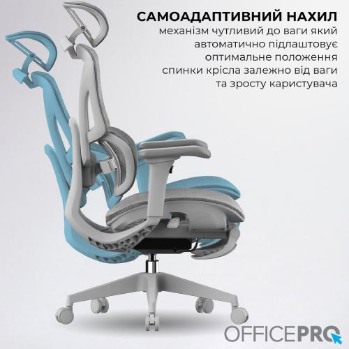 Огляд Крісло OFFICEPRO Elite Grey (OC950G)