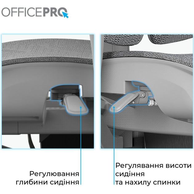 Фото 14 Крісло OFFICEPRO Elite Grey (OC950G)