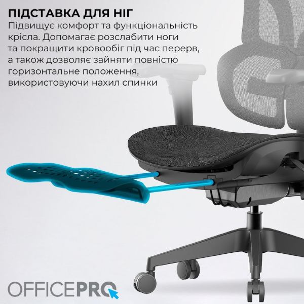 Фото 17 Крісло OFFICEPRO Elite Black (OC950B)