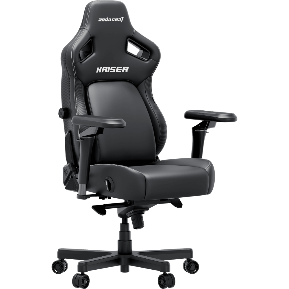 Крісло ANDA SEAT Kaiser 4 V2 Size XL Black PVC (AD12YDDC-XLL-20-B-PV/C-03) Матеріал оббивки шкірозамінник