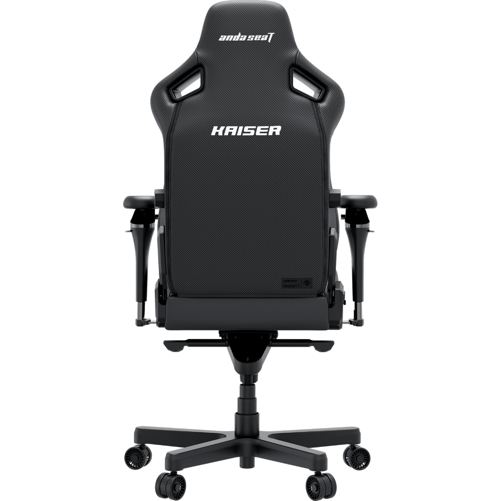 Крісло ANDA SEAT Kaiser 4 V2 Size XL Black PVC (AD12YDDC-XLL-20-B-PV/C-03) Додатково Сидіння високої густини з ефектом пам'яті; Діапазон кріплення магнітного підголівника вгору-вниз 20 см