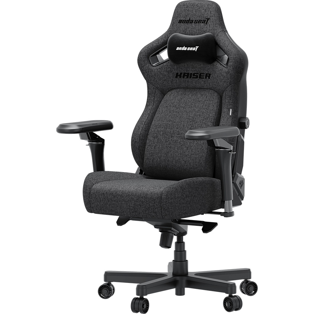 Кресло ANDA SEAT Kaiser 4 V2 Size XL Dark Gray Fabric (AD12YDDC-XLL-20-GB-CF-03) Материал обивки ткань