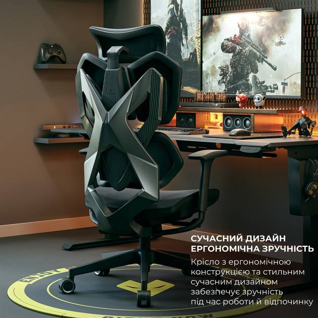 Изображение Кресло SIHOO X5C Mesh Black (X5C-301)