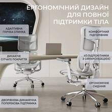 Кресло SIHOO DORO S300 Mesh Light Grey (S300-M202)