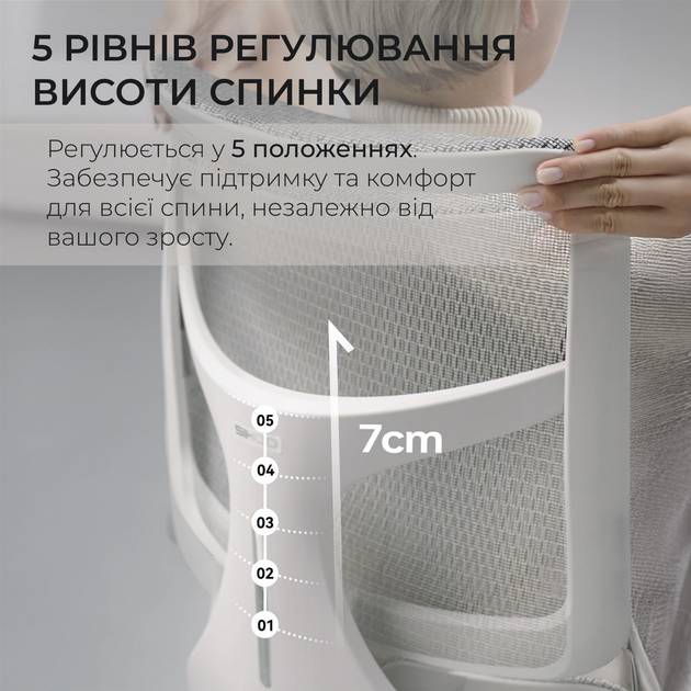 Изображение Кресло SIHOO DORO S100 Mesh White (S100-M302)