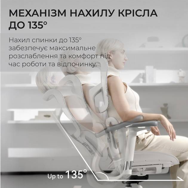 Заказать Кресло SIHOO DORO S100 Mesh White (S100-M302)