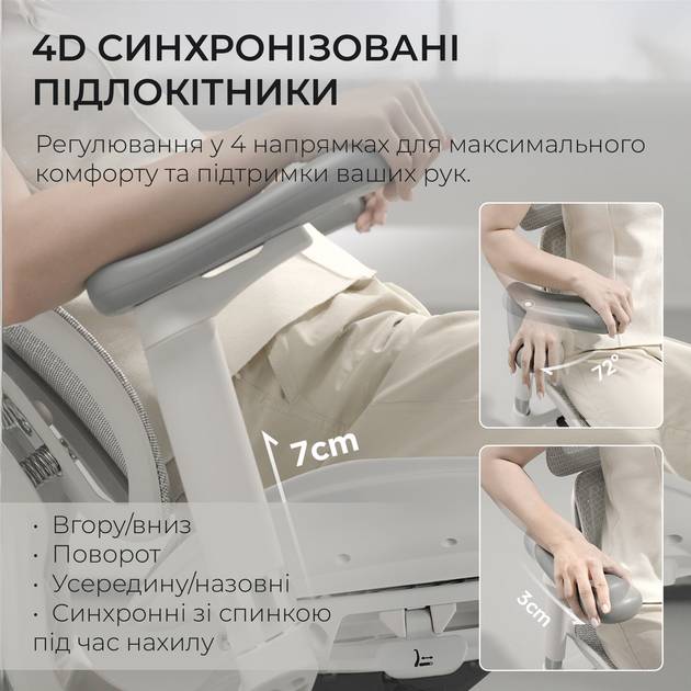 В интернет магазине Кресло SIHOO DORO S100 Mesh White (S100-M302)
