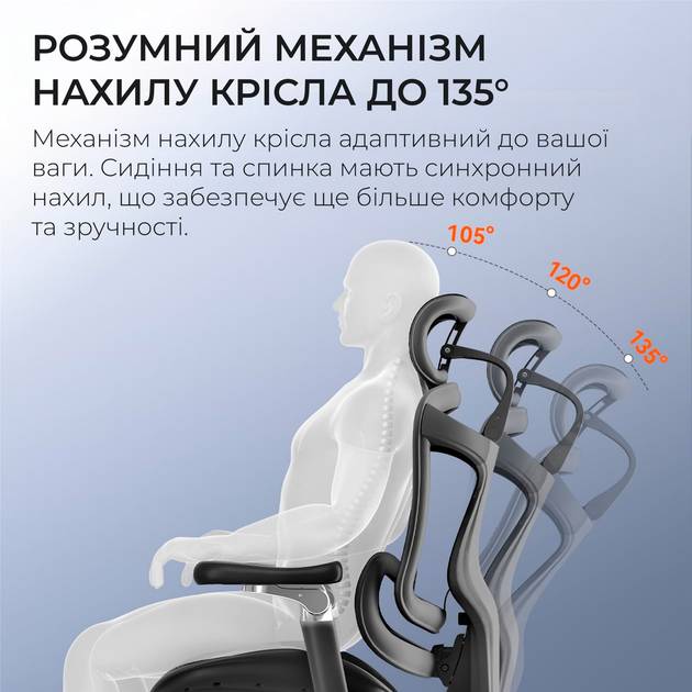В Фокстрот Кресло SIHOO DORO C300 Pro Mesh Black (DORO-C300-PRO-M101)