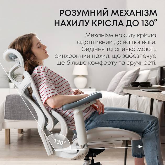 Изображение Кресло SIHOO DORO C300L Mesh White (DORO-C300L-A3-102)