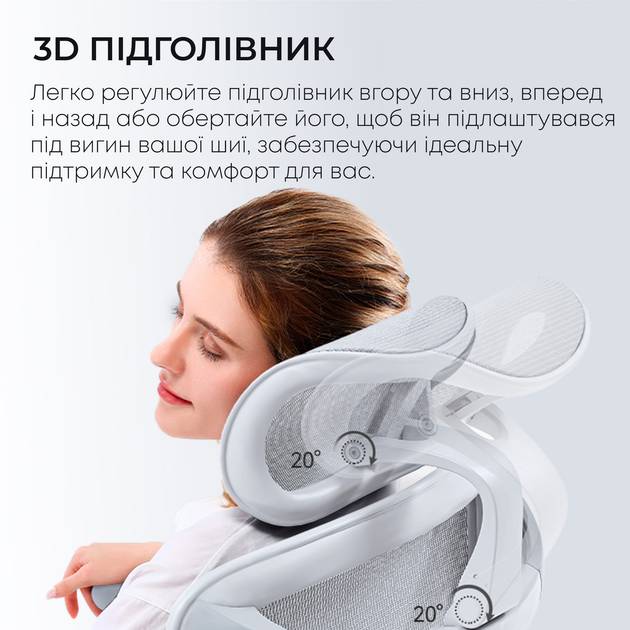 Обзор Кресло SIHOO DORO C300L Mesh White (DORO-C300L-A3-102)