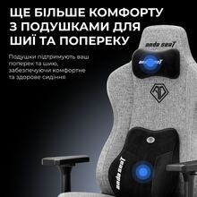 Крісло ANDA SEAT Kaiser 3E XL Dark Grey Fabric (AD23YC-XL-09-GB-CF-G01)