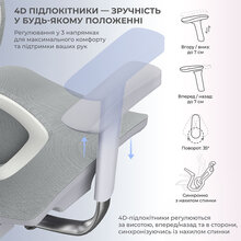 Крісло SIHOO Xallking X5C Mesh Grey (X5FC-N101)