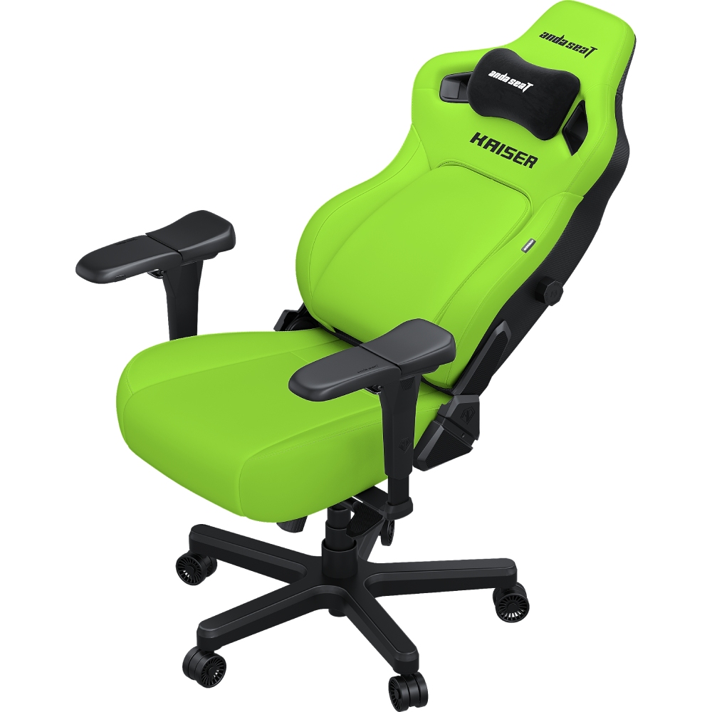 Кресло ANDA SEAT Kaiser 4 Size XL Cyber green PVC (AD12YDDC-XLL-20-C-PV/C-01) Материал обивки кожзаменитель