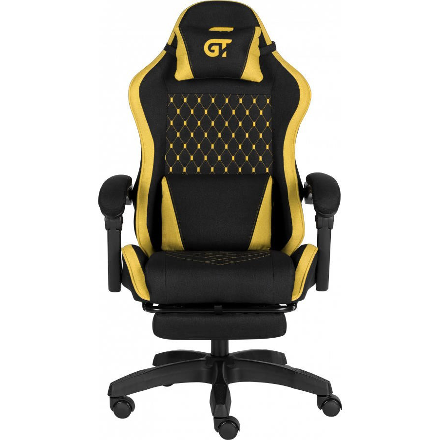 Крісло GT RACER X-2339 Fabric Black Yellow Крісло GT RACER X-2339 Fabric Black Yellow