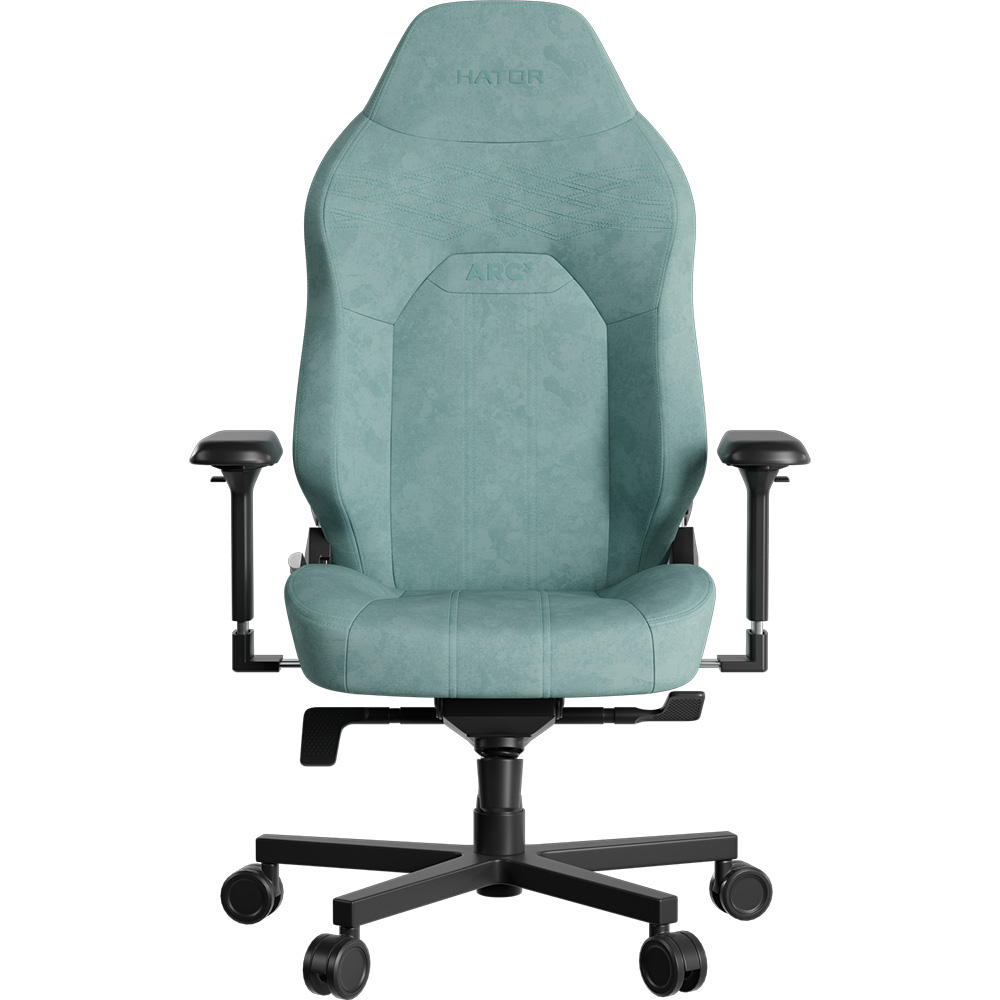 Кресло HATOR Arc 3 S Velour Turquoise (HTC3443S) Дополнительно максимальный угол наклона спинки: 170°, подушки в комплекте: поясничная и подголовная с магнитным креплением 