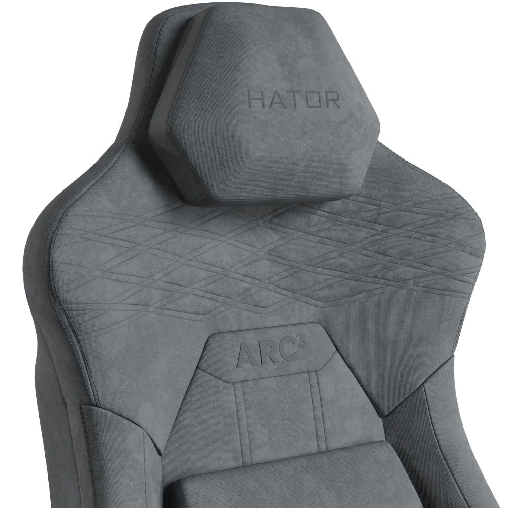 Фото Крісло HATOR Arc 3 XL Velour Grey (HTC3446XL)