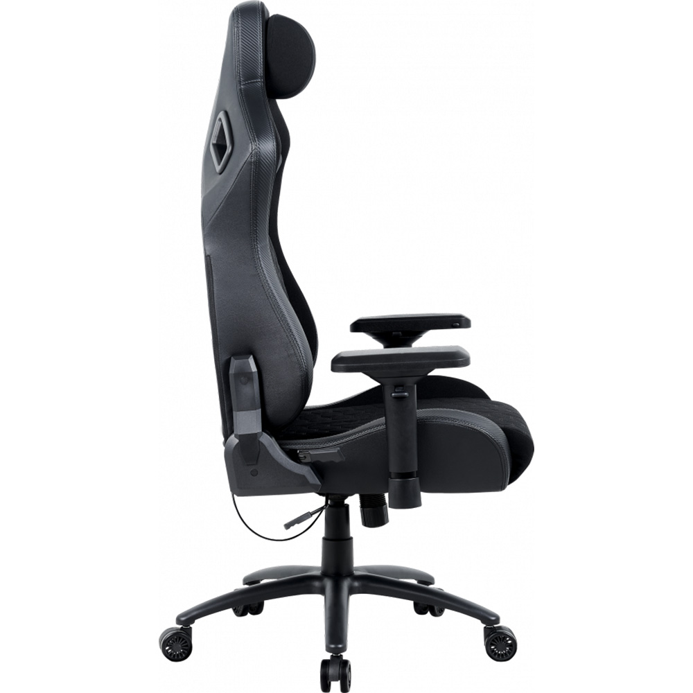 Крісло GT RACER X-7341 Fabric Black Матеріал оббивки шкірозамінник