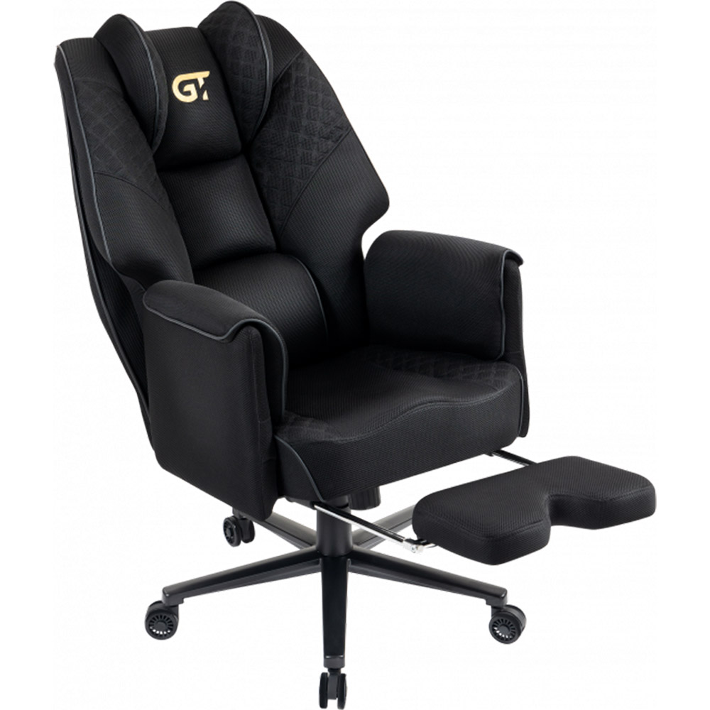 Кресло GT RACER X-7483 Fabric Black XL Основание кресла крестовина с роликами
