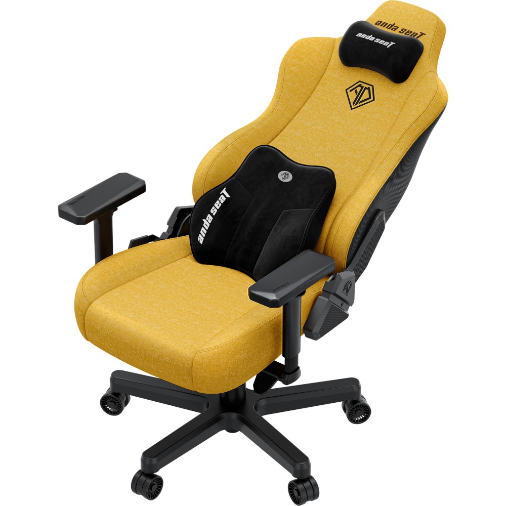 Кресло ANDA SEAT Kaiser 3E XL Bright Yellow Fabric (AD23YC-XL-09-Y-CF-Y01) Материал корпуса металл