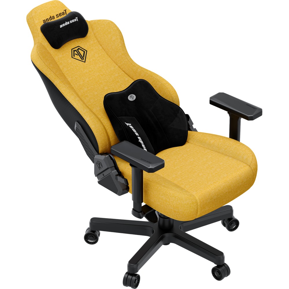 Кресло ANDA SEAT Kaiser 3E XL Bright Yellow Fabric (AD23YC-XL-09-Y-CF-Y01) Материал обивки ткань